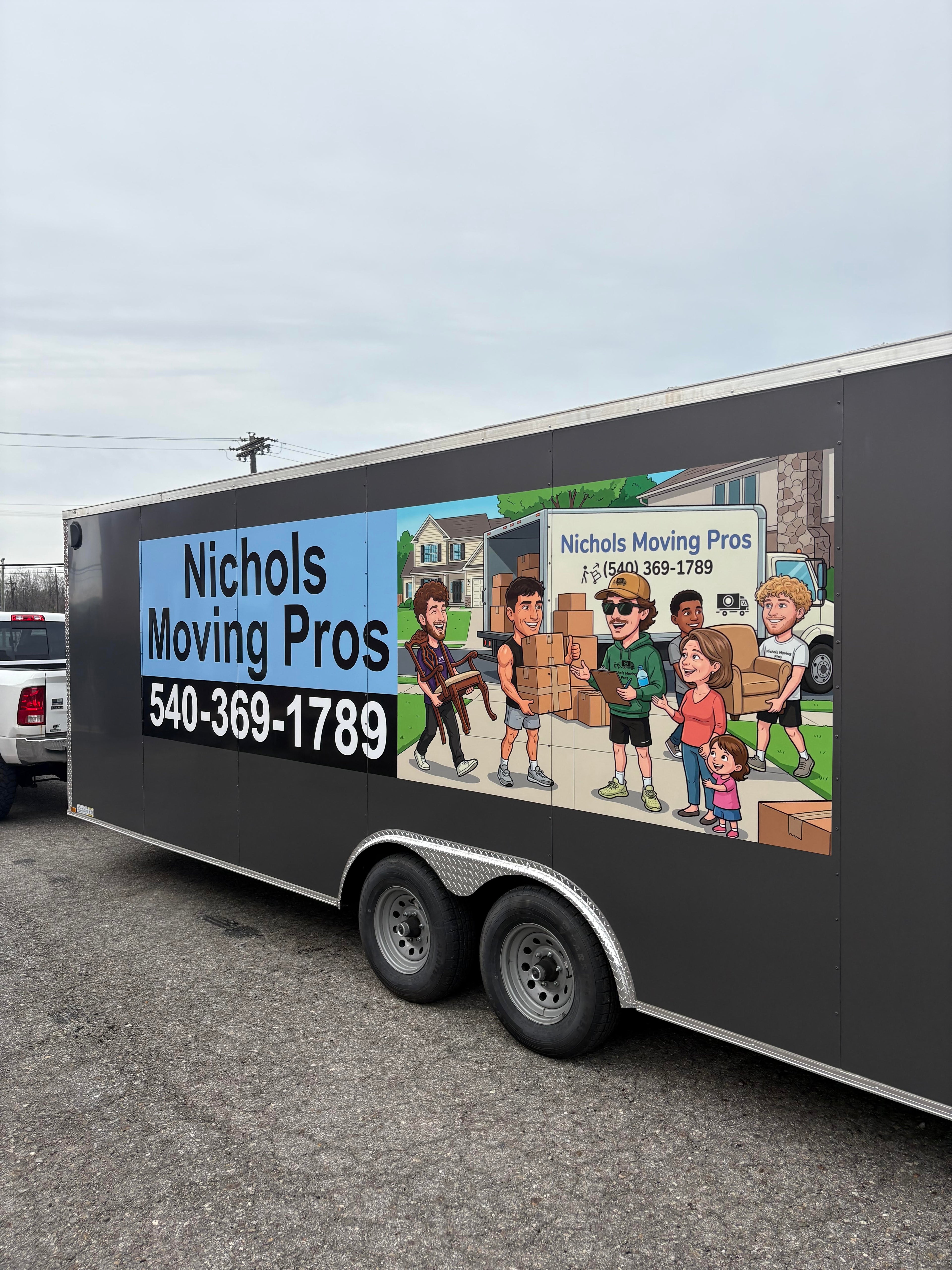 Nichols Moving Pros trailer - local moves